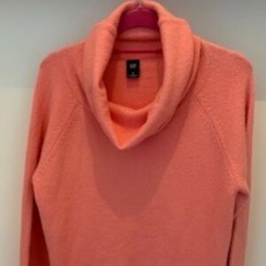 GAP peach cowl neck sweater